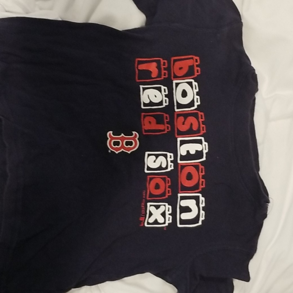Team athletics Boston red Sox tee, blue, 2t